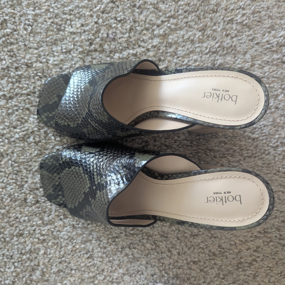 Botkier Faux Snakeskin Heels